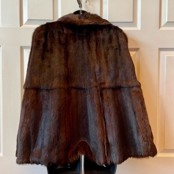 SABLE LUXURY VINTAGE FUR CAPE - Picture 7 of 11